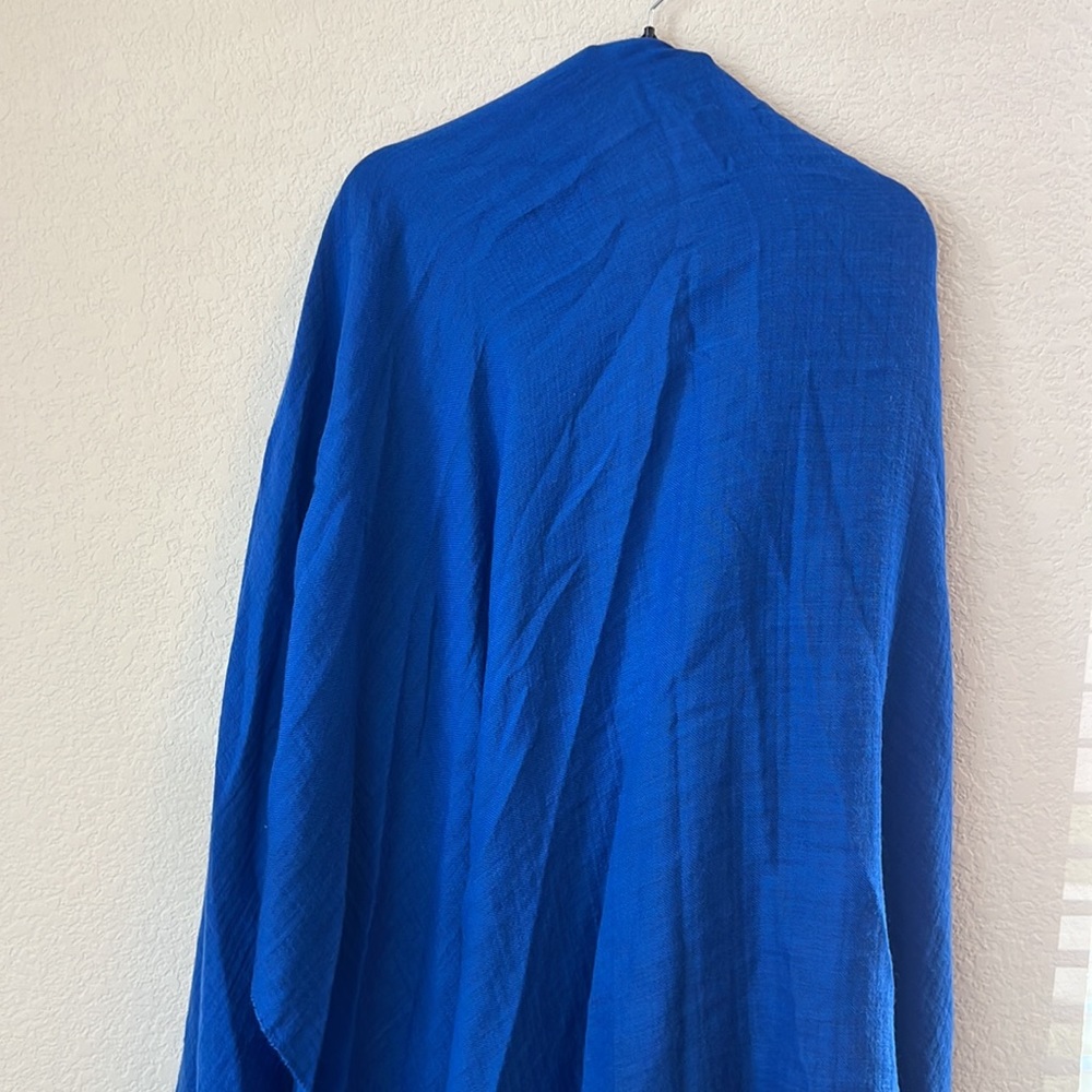 RAG & BONE poncho Jacquard Poncho In Blue Multi one size Blue - Picture 7 of 8